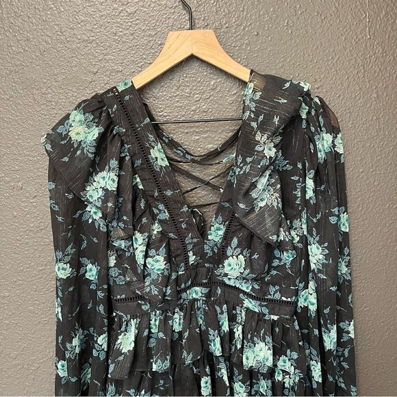 Altar'd State Maisley Ruffle Floral Mini Dress - Picture 3 of 11